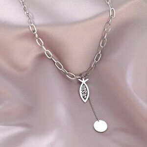 Stainless steel fish necklace